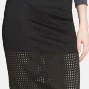 NWT Astr the label Black Pencil Skirt Knee-Length Cocktail in Sz L